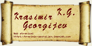 Krasimir Georgijev vizit kartica